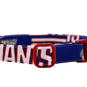 NFL New York Giants Collar, Giants Dog Collar, Personalized Pet Collar, Embroidered Collar, Blue Dog Collar, Football Dog Collar, Boy Dog