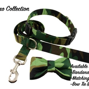 Camo Collar, Camouflage Dog Collar, Hunting Collar, Green Dog Collar, Working Dog Embroidered Collar, Custom Collar, Personalized Dog Collar image 5