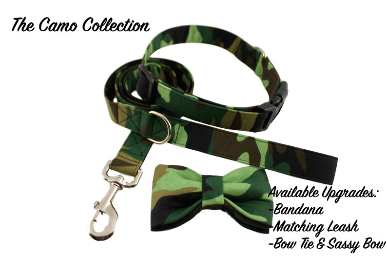 Camo Collar, Camouflage Dog Collar, Hunting Collar, Green Dog Collar, Working Dog Embroidered Collar, Custom Collar, Personalized Dog Collar image 5