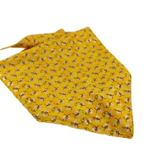 Glitter Bumble Bandana, Pet Bandana, Bee Bandana, Yellow Bandana, Bandana, Dog Accessory, Bandana, Whimsy Pet, summer dog, Sparkle Bandana
