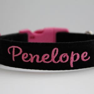 Collare in ardesia vuota, Collare per cani personalizzato nero, Collare per cani ragazzo, Collare per cani ragazza, Collare ricamato, Collare personalizzato, Collare per cani, Collare