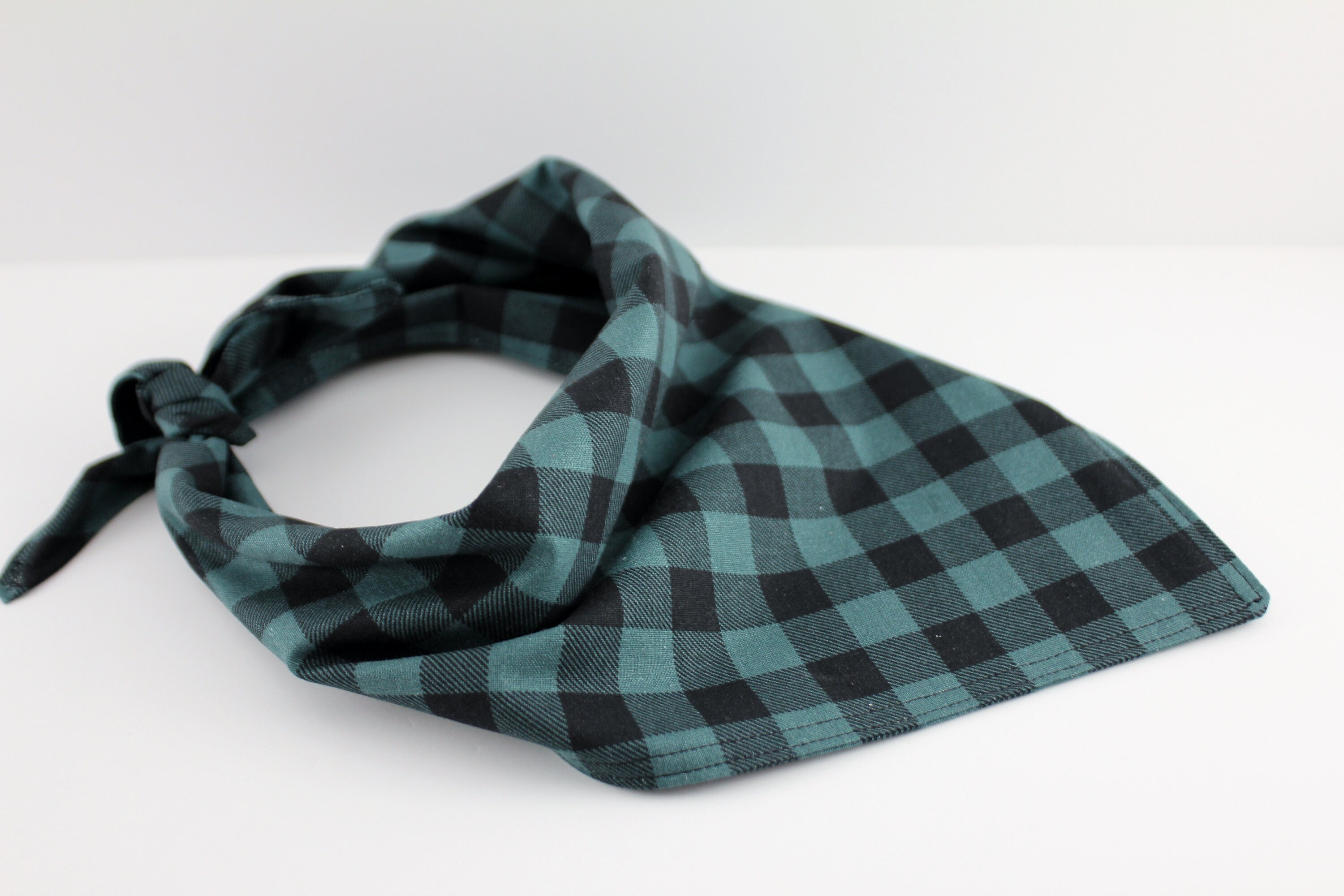 Evergreen Buffalo Plaid Bandana Pet Bandana Winter Bandana - Etsy