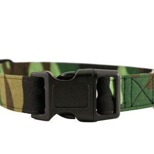 Camo Collar, Camouflage Dog Collar, Hunting Collar, Green Dog Collar, Working Dog Embroidered Collar, Custom Collar, Personalized Dog Collar image 3