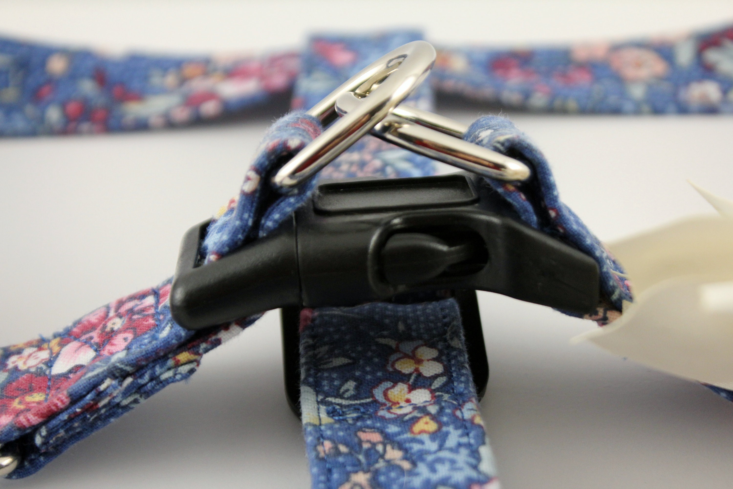 Floral Doggy Harness Saxony Blue XS