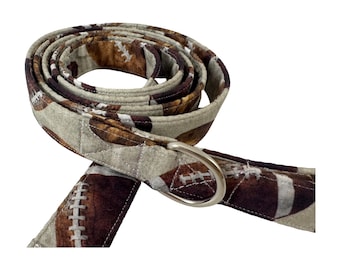 Football Leash, Custom Dog Leash, Beige Leash, Sports Dog Leash, Personalized Leash, Outdoor Dog Leash, College, outdoor Leash, Pet Lead
