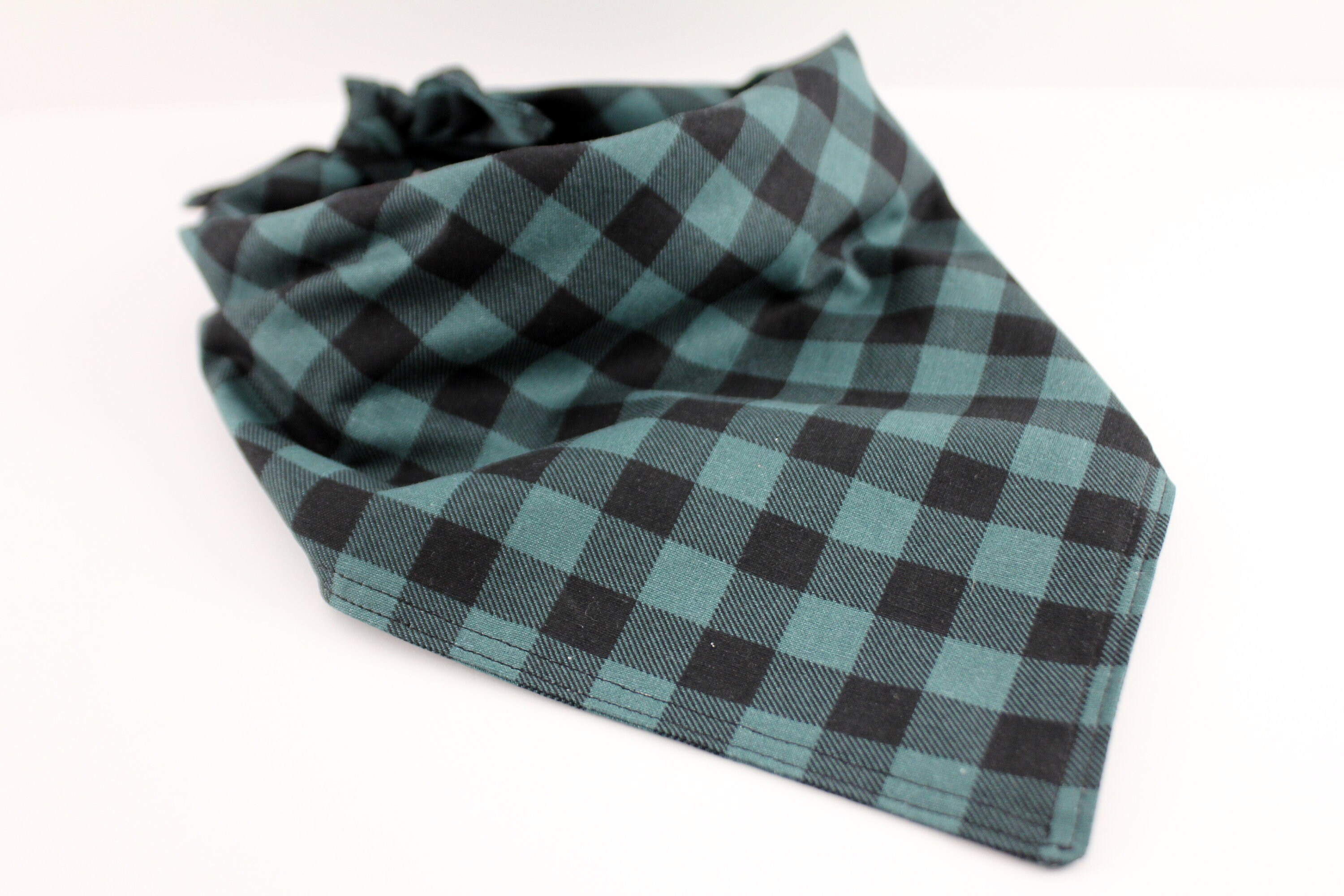 Evergreen Buffalo Plaid Bandana Pet Bandana Winter Bandana - Etsy