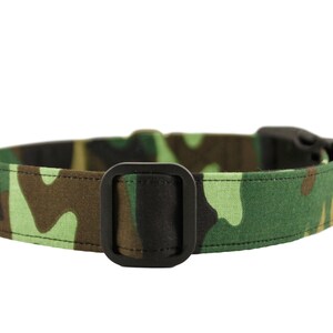 Camo Collar, Camouflage Dog Collar, Hunting Collar, Green Dog Collar, Working Dog Embroidered Collar, Custom Collar, Personalized Dog Collar image 2