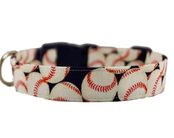America's Pastime Collar, Collare per cani, Collare personalizzato, Collare per cani ricamato, Collare per baseball, Collare per cani da ragazzo, Collare sportivo, Colla per animali domestici