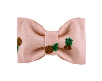 Pineapple Paradise Bow Tie, Boy Collar Bow Tie, Collar Upgrade, Collar Bow Tie, Bow Tie, Pink Bow Tie, Traditional Bow Tie, Pet, Boy dog Bow