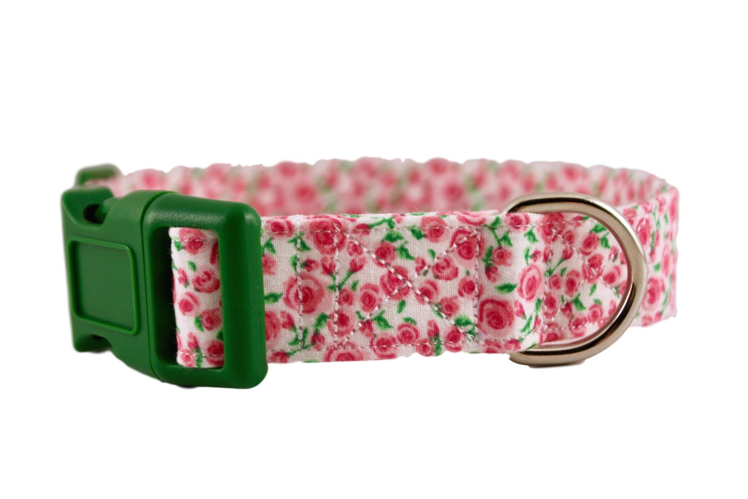 Pink Rosebuds Collar Flower Dog Collar Floral Collar Custom Etsy