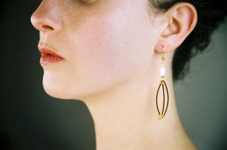 April adornment Earrings and cherry necklace