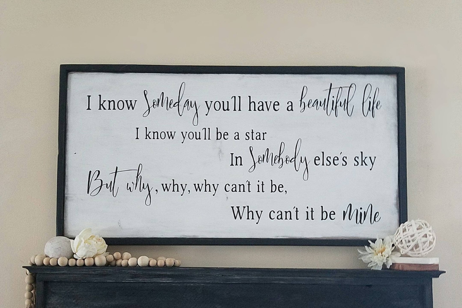 Pearl Jam Black Song Lyric Sign Entryway Decor Custom - Etsy