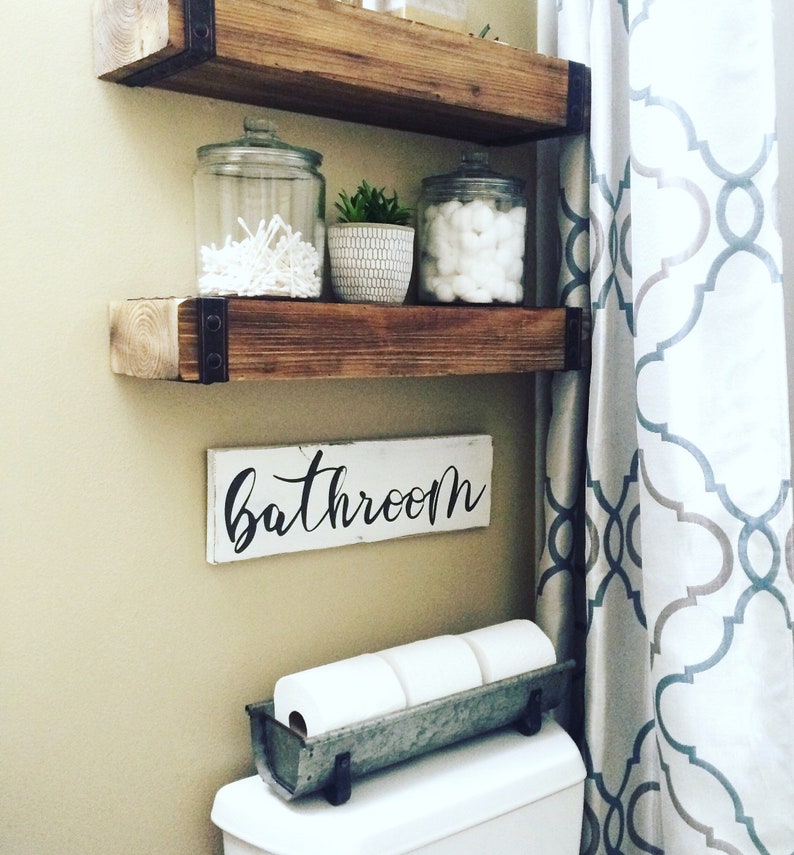 Wood Bathroom Wall Art Rustic Bathroom Art Home Decor Farmhouse Bathroom Bathroom Sign Bathroom Decor Home Decor Home Living Kromasol Com