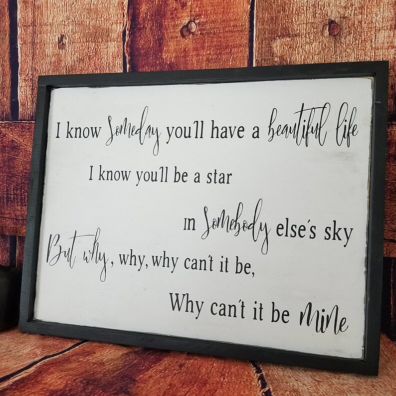 Pearl Jam Black Song Lyric Sign Entryway Decor Custom - Etsy