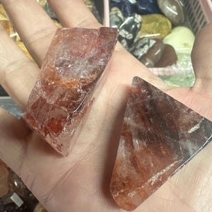 Hematoid Quartz aka Fire Quartz  small freeforms.
