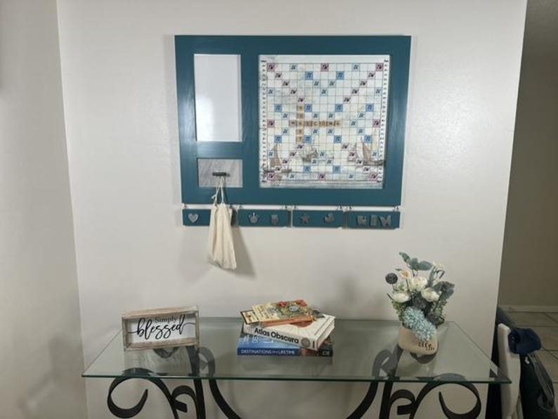 Scrabble Words With Friends Board Wall Mounted Free Shipping