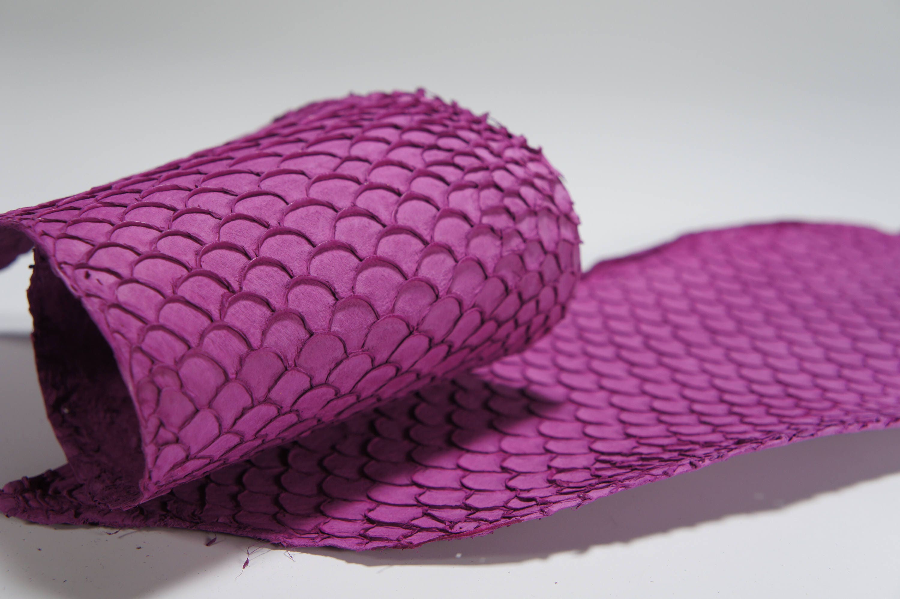 Peau de poisson Tilapia lilas poisson poissons exotiques cuir Etsy