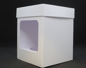 Large Stemless Gin Glass Gift Box, Personalized Cardstock Box