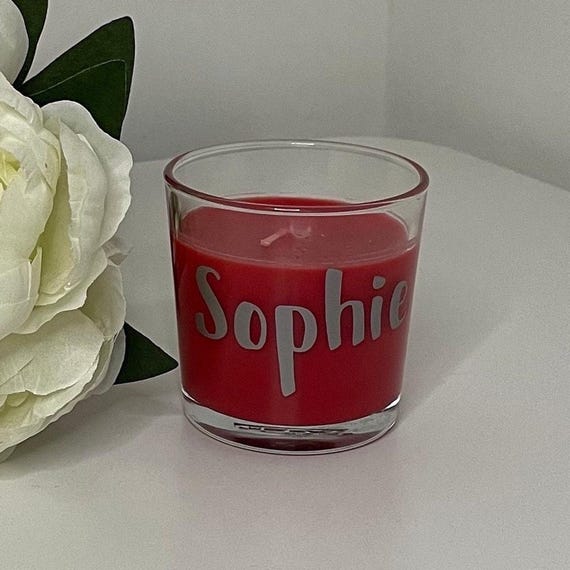 Personalise Scented Medium Candle Jar, Personalise with Initial, Name, Image or Message, Ideal for Gifts and all Occasions
