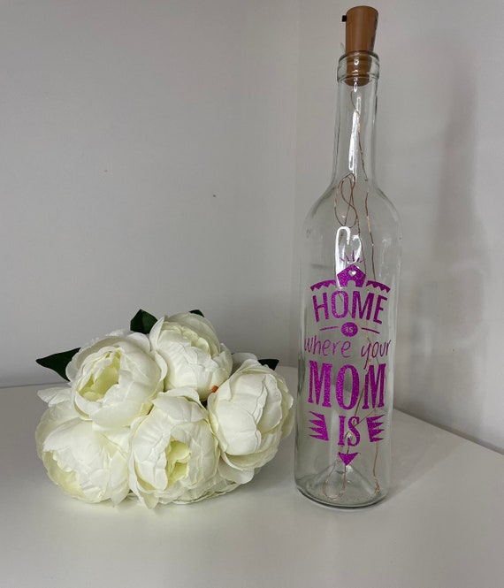 Personalise LED Light Up Bottle, Great Gift for Mothers Day, Best Mum Message for Mother's Day