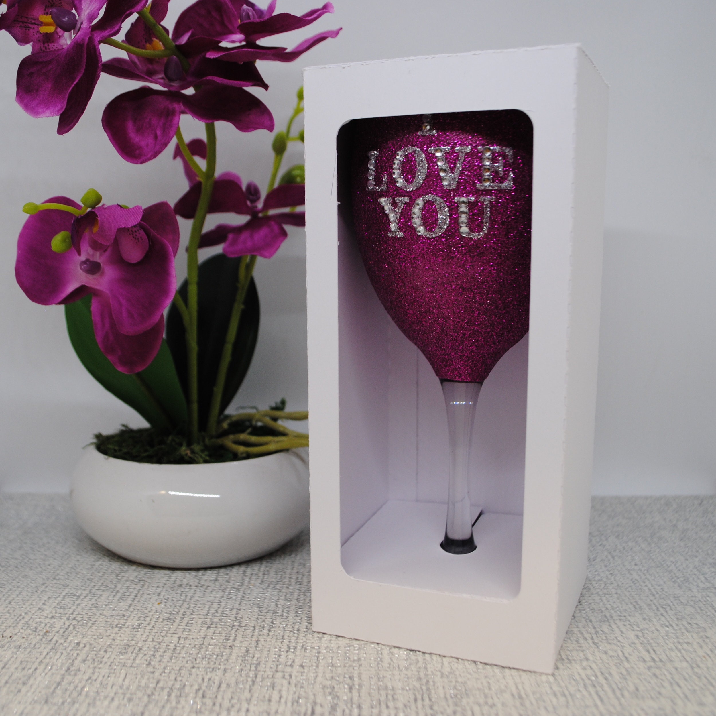 Wine Glass Gift Box Holder Great for All Wine Glasses Great Etsy UK