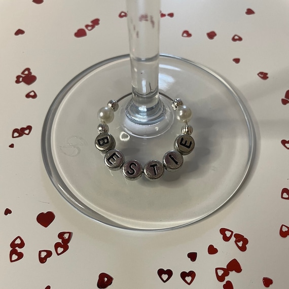 Personalised Wine Glass Charm Name for Glasses, Wine Glass Charms, Great for all Occasions