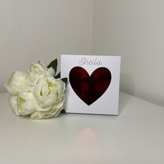 Stylish Heart Shaped Topper Gift Box, With Personalise Name, Initials or Short Message, Gifts for all Occasions, Valentines and Mother's Day