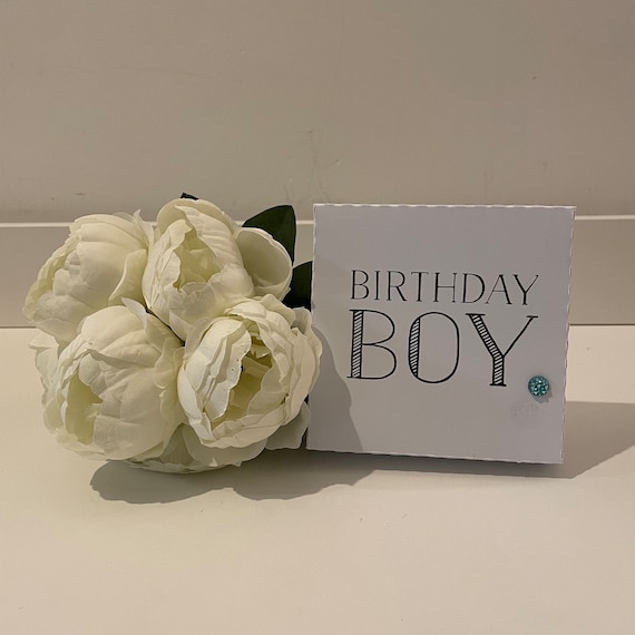 Stylish 'Birthday Boy' Square Gift Box, Great for all Personalise Gifts, Gifts for all Occasions