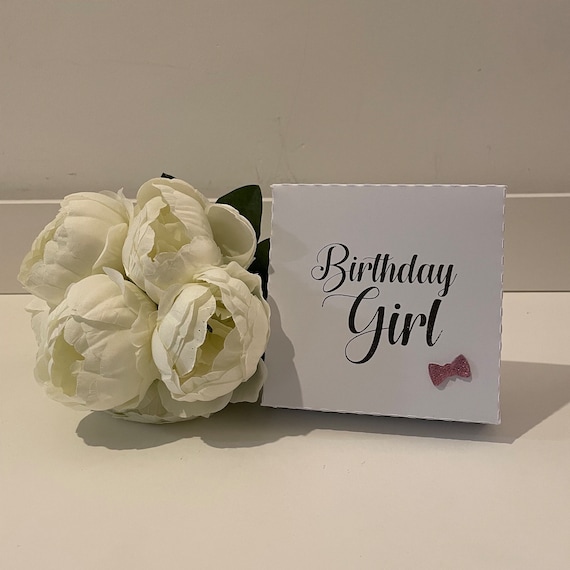 Stylish 'Birthday Girl' Square Gift Box, Great for all Personalise Gifts, Gifts for all Occasions
