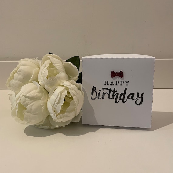 Stylish 'Happy Birthday' Square Gift Box, Great for all Personalise Gifts, Gifts for all Occasions