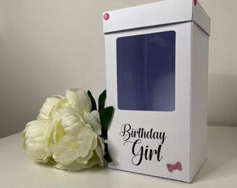 Birthday Girl Gin Glass Gift Box Holder, Great for all Gin Glasses, Great Gift Box for your Personalised Gin Glasses