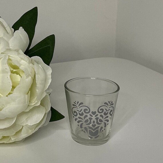 Personalise Votive Tealight Holder, Personalise with Initial, Name, Image or Message, Ideal for Gifts and all Occasions