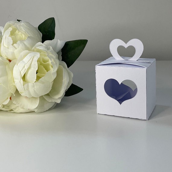 Small Heart Aperture Gift Box, Great for Candles, Small Glasses, Shot Glasses, Small Gifts, All Personalise Gifts