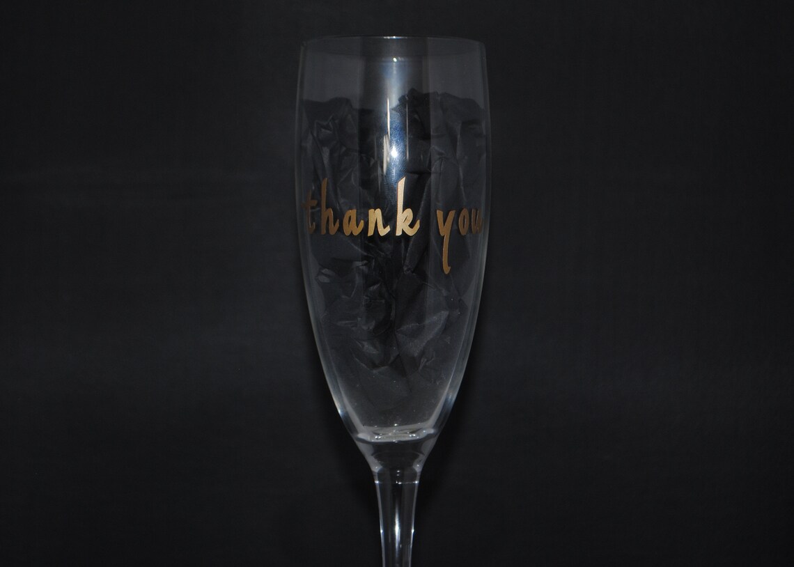 Personalised Thank You Glass Perfect for the Perfect Person Etsy