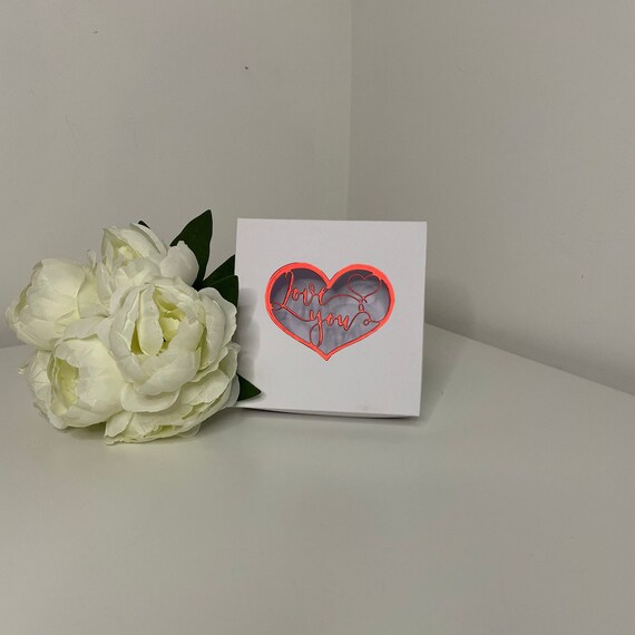 Love You, Stylish Sentiment Gift Box, Great for all Personalise Gifts, Gifts for all Occasions, Valentines and Mother's Days