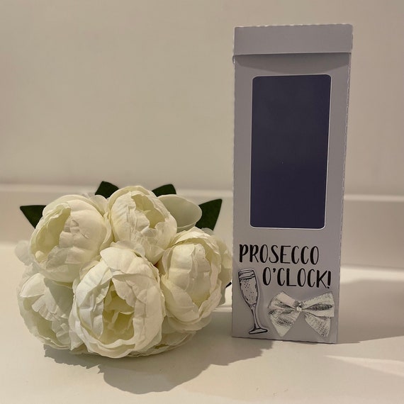 Prosecco O'Clock! Champagne Flute Gift Box Holder, Great Gift Box for your Personalised Glasses.