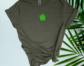 Grumpy Frog embroidered shirt