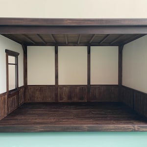 Roombox &quot;Hollowbrook House&quot;, room box empty, dollhouse, roomboxes, scale 1:12