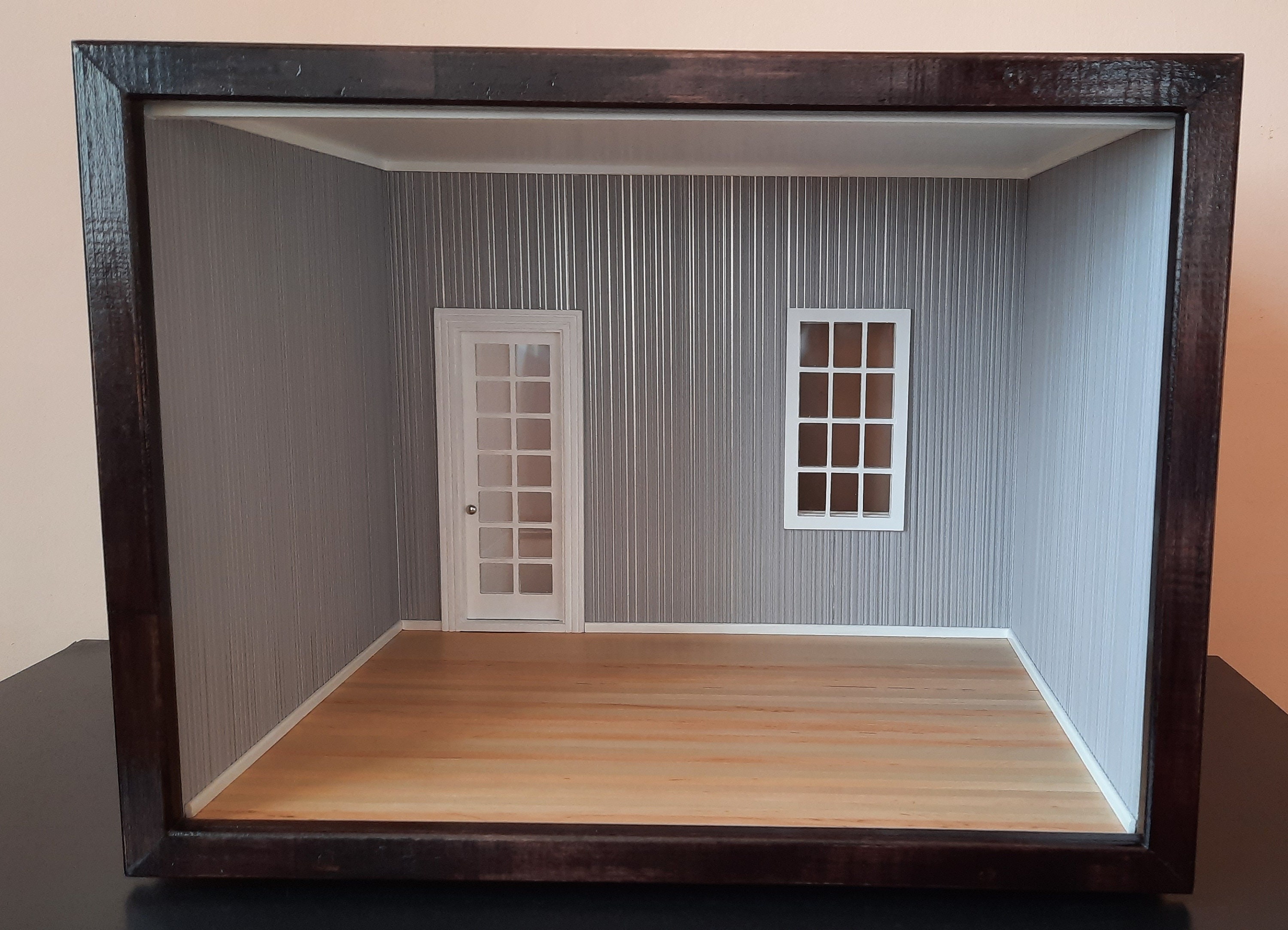 Roombox room box empty dollhouse roomboxes scale 112 Etsy