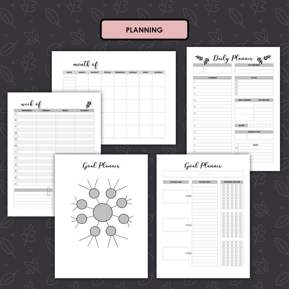 Bullet Journalprintable Bullet Journalgraph Paperdot - Etsy