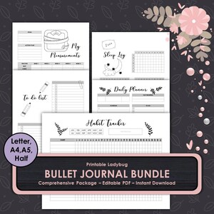 Bullet Journalprintable Bullet Journalgraph Paperdot - Etsy