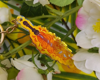 Flaming Sword Keychain