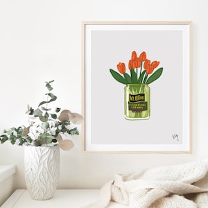 Digital Download - Mt Olive Print, Pickle Print, Eclectic Gallery Set, Trendy Art Prints,  Exhibition Wall Art, Flower Decor Prints