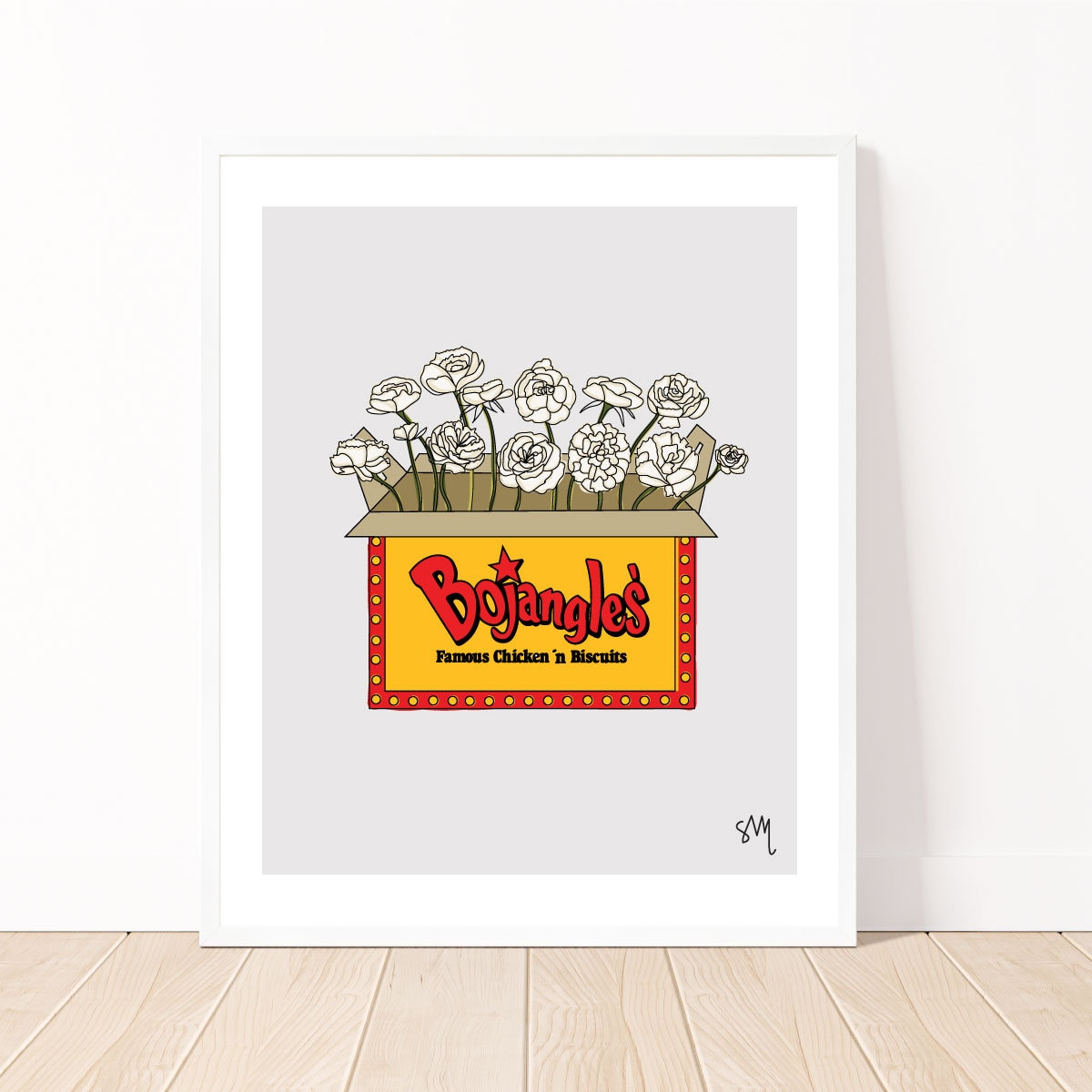 Bojangles North Carolina Wall Art - Etsy