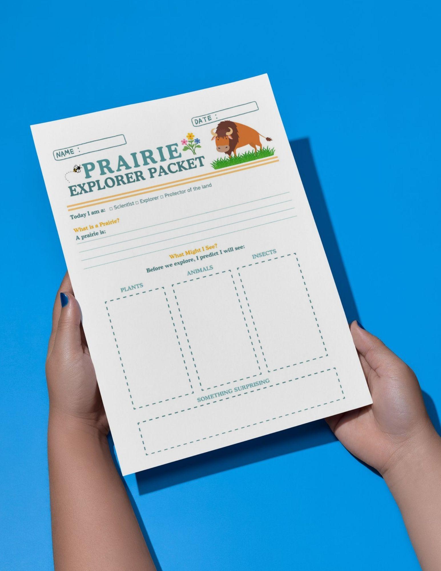 Explorer Kit Template Printable Explorer Packet | Homeschool Nature Study (digital Download ...
