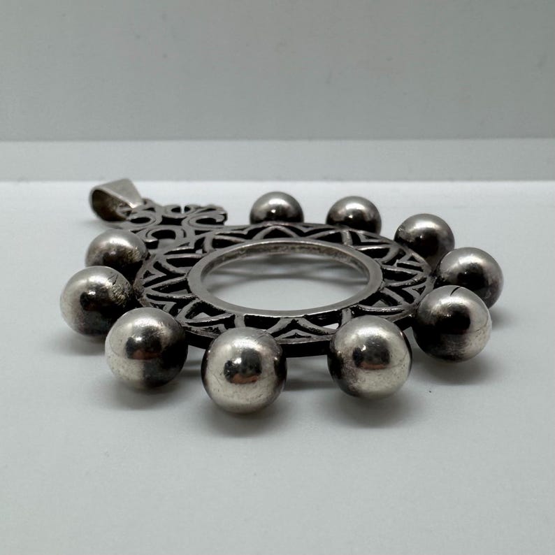 Silver Models Basque Antique Basque Dizainier Rosary Pendant Silver 800 Lauburu Cross, Large ...