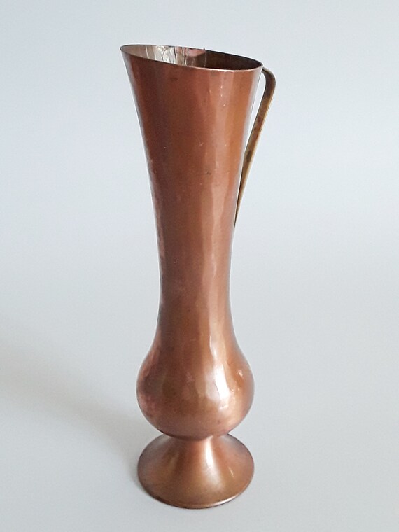 Copper Vase Home Decorretro Copper Vase Midcentury Etsy Ireland