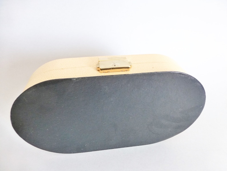 mirror,Mid century jewelry box,Travelling jewelry storage Trinket box+gift vintage jewelry Large Vintage beige faux leather jewelry box w