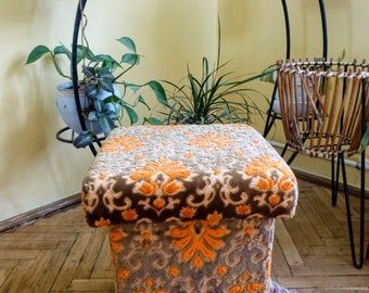 Vintage Ottoman,Vintage furniture ,stool,mid century vintage pouffe,footstool FREE SHIPPING WORLDWIDE