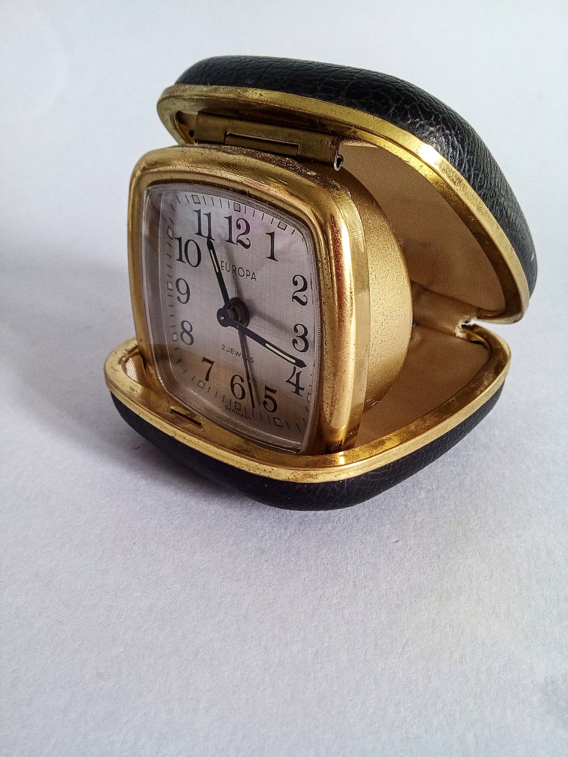 Europa clock Vintage Travel Alarm Clock Wind Upmade in Etsy